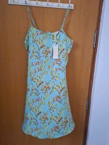 Floral Print Spaghetti Strap Dress