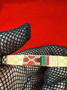 Gold Tone Designer Bangle Bracelet
