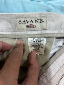 Men's beige Pleated Trousers