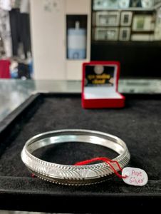 Hand Kada Pure Silver Jain 90 (WT : 50gm)
