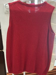 Red Mettalic Top