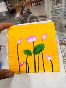 Handmade Lotus Painting
