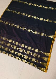 Copy brown colour Banarasi Silk full Zari Saree