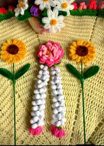 Handmade Crochet Hair Clips Set