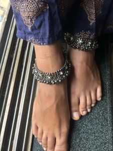 Oxidised Garba jewelry set