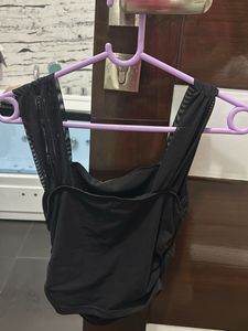 Black Mesh Detail Top
