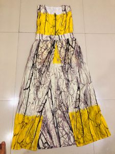 front slit Unique Print Maxi kurti