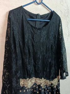 Stylish Lace Top Polka Dot Multicolour