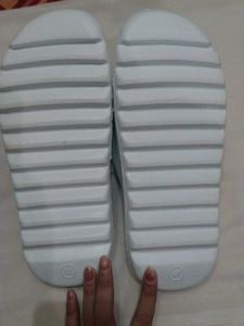 Cool White Slides - "BAD BOY"