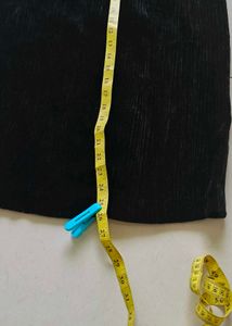 Black velvet skirt