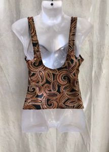 I. Stylish Paisley Print Bikini Top