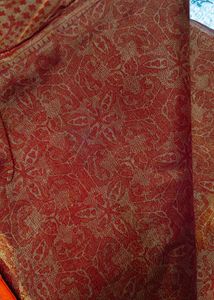 Tissue saree plain no work only print