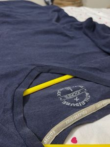 Men's Blue V-Neck T-Shirt