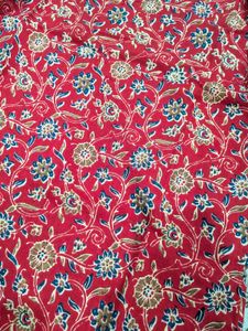 Red Floral Print Kurta