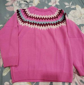Pink Woolen Sweater