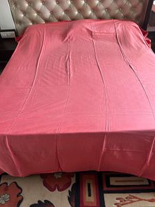 Double shade Coral King Bedsheet set