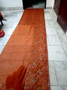 Vintage heavy sequence work saree