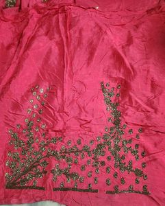 Beautiful Pink Saree with blouse piece