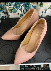 Elegant Pink Block Heels