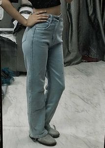 Light Wash Wide Leg Jeans