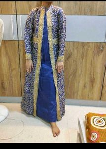 Stunning Blue Embroidered Kurta Set