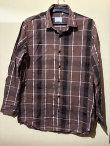 Burberry Plaid Long Sleeve Shirt