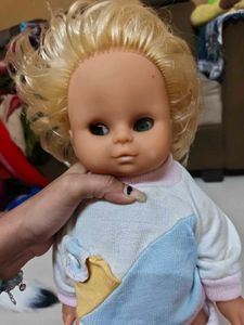 Vintage Baby Doll with Blonde Hair