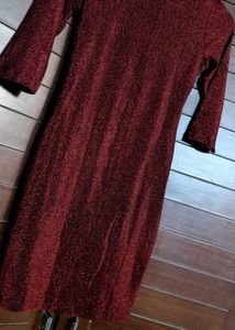 KASSUALLY Red Front Knot Bodycon Dress