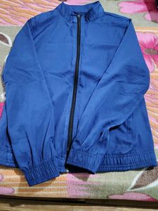 Men's Blue Zip-Up Jacket