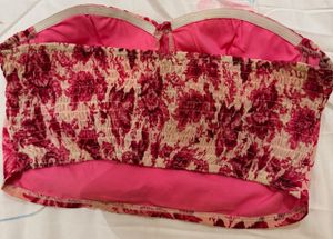 Floral Print Corset Top