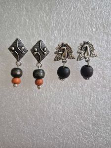 Bohemian Beaded Peacock Earrings