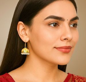 Handcrafted Jhumka Earrings Set of 3