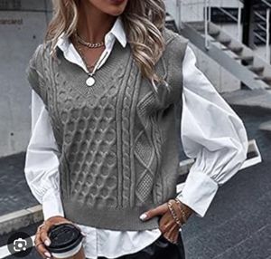 Defacto Cable Knit Sweater Vest
