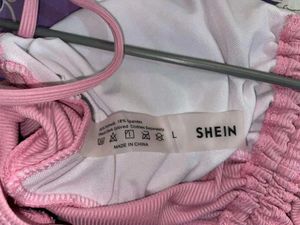 SHEIN Cute Ruched Spaghetti Strap Crop Top