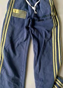 y2k stripe Stylish Blue Sweatpants