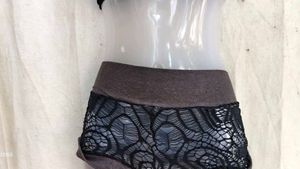 Sheer Lace Tie-Up Shorts