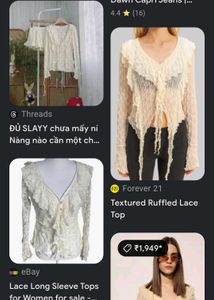 Boho Lace Trim V-Neck Blouse 🪞💌✨🏩