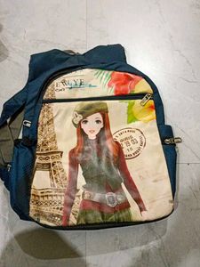 Stylish Girl Print Backpack