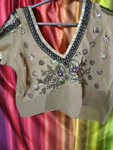 Embroidered Saree heavy
