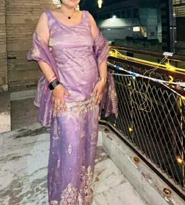 Elegant Lavender Sharara set