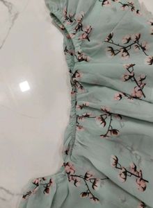Floral Print Off-Shoulder Dress