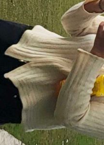Cream Ribbed Zip-Up Cardigan