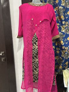 Party Wear, Kurta Mirror Work