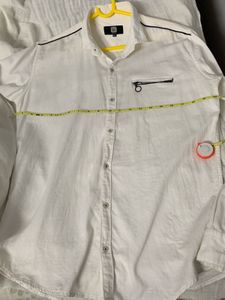 Unisex Stylish Pure Cotton White Shirt