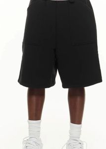 Black Mid-Rise relaxed Fit RegularShor