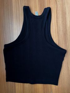 Classic Black Ribbed Tank Top