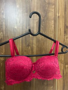 Red Lace Bra