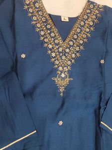 Dola Silk Suit Wid Real Mirror Work