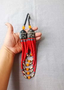 Bohemian Multi-Layered Red Necklace