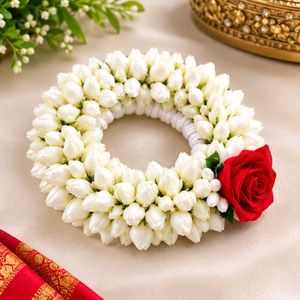 Jasmine &amp; Rose Hair Garland